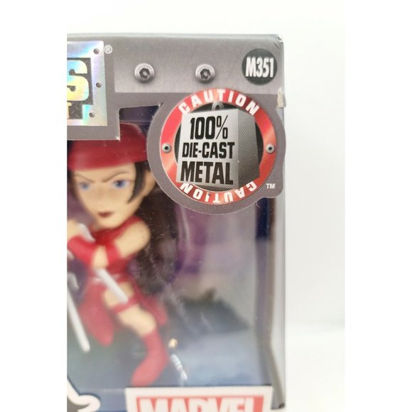 Elektra 4" Inch Figure Marvel Comics New In Box M351 Jada Toys Die-Cast Metals - Picture 3 of 3